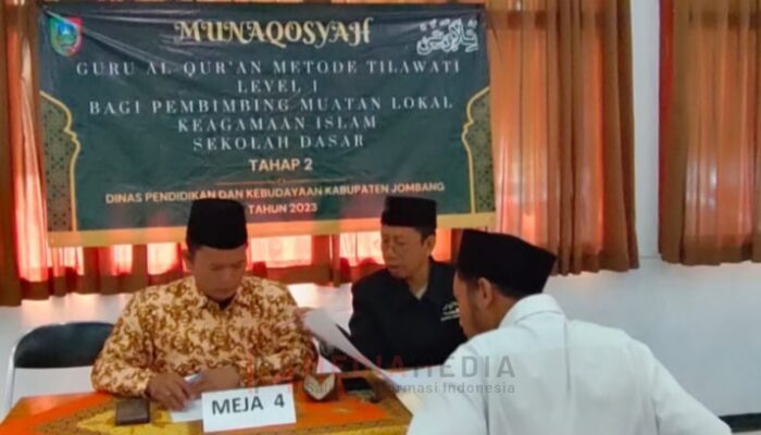 Disdikbud Jombang Gelar Munaqosyah Guru Al-Qur’an SD Tahap 2