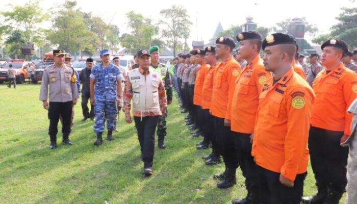 Pj Bupati Jombang Pimpin Apel Gabungan Kesiapsiagaan Hadapi Bencana