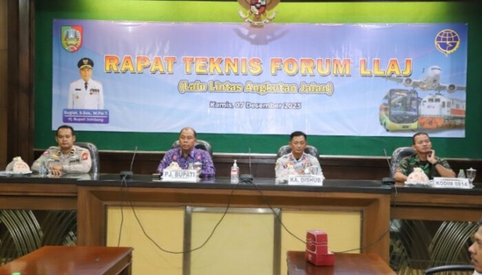 Jelang Nataru Pemkab Jombang Gelar Rapat Forum LLAJ