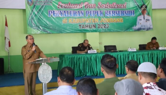 Pemkab Jombang Gelar Evaluasi Sekaligus Sosialisasi Penyaluran Pupuk Bersubsidi