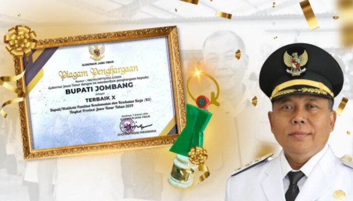 Bulan K3 Nasional 2024 Jombang Terima Penghargaan Dari Gubernur Jawa Timur