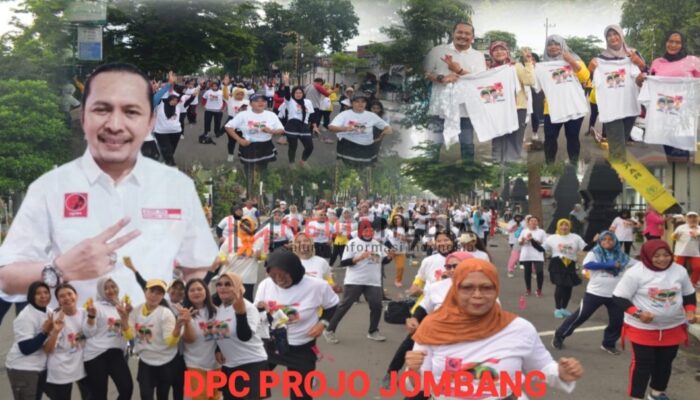 Projo Jombang Goyang Gemoy Bersama Ratusan Warga Di CFD