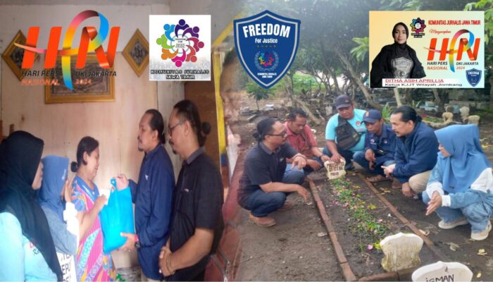 Peringati HPN, KJJT Jombang Datangi Keluarga Wartawan Korban Pembunuhan