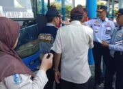Dishub Jombang Bersama TNI POLRI Gelar Ramp Check Angkutan Umum Jelang Mudik Lebaran