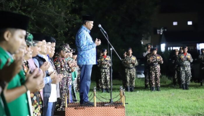 Pj Bupati Jombang Pimpin Apel Pembukaan Pos Pengamanan Mudik 2024 Di MWC NU Ploso