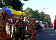 Suasana Sosialisasi Seni Wayang Topeng Jati Duwur Di Arena CFD Jombang