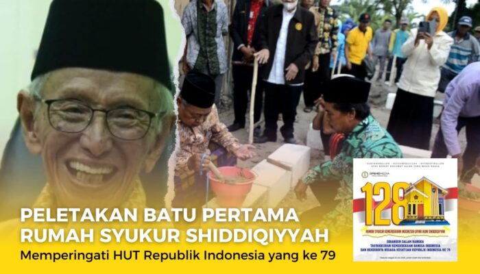 Peletakan Batu Pertama Rumah Syukur Kemerdekaan Indonesia Layak Huni Shiddiqiyyah