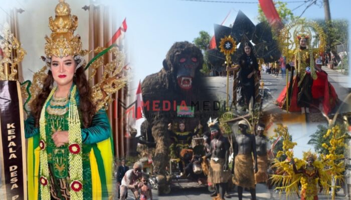 Meriah Sekali,,,! Desa Ploso Gelar Pawai Budaya Dalam Rangka Sedekah Desa Dan HUT RI Ke-79 