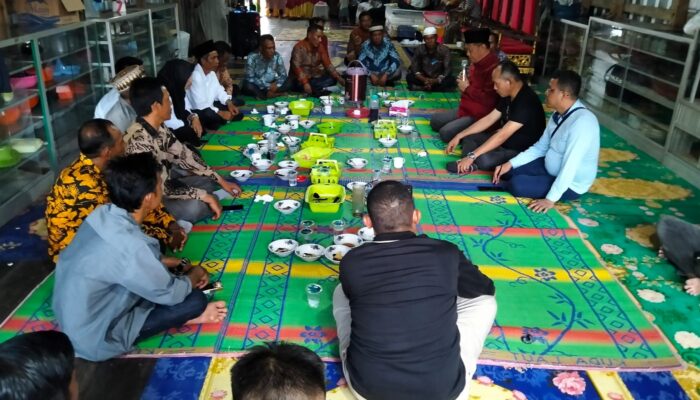 Pengukuhan tim Pemenangan 5 Desa Di Pesisir Kecamatan Tulung Selapan.