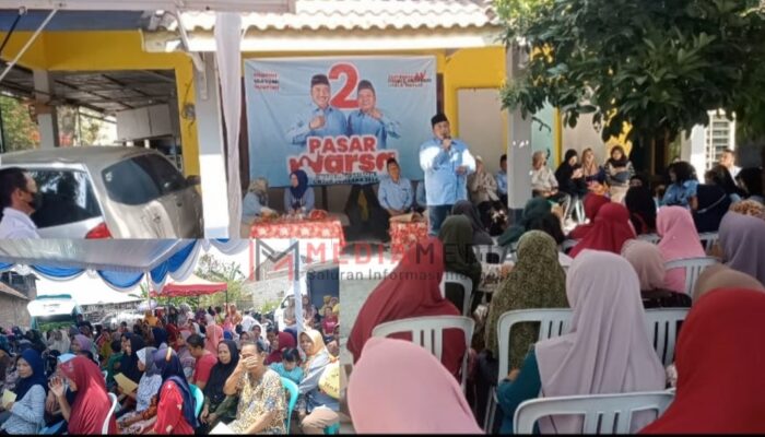 Pasangan Calon Bupati Nomer Urut 2 Gelar Pasar Rakyat WarSa Di 8 Desa, Mojowarno Jombang