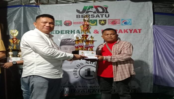 Pemuda Kebon Cabe Dukung Paslon JADI Lewat Turnamen Kebun Cabe CUP