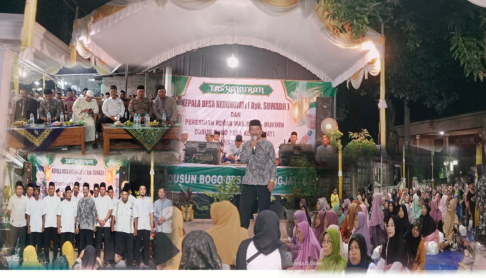 Kepala Desa Kedungjati Kabuh Gelar Tasyakuran Ditambahnya Masa Jabatan 2 Tahun