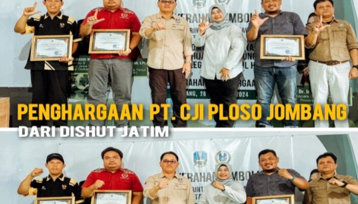 PT CJI Ploso Jombang Raih Penghargaan dari Dishut Jatim