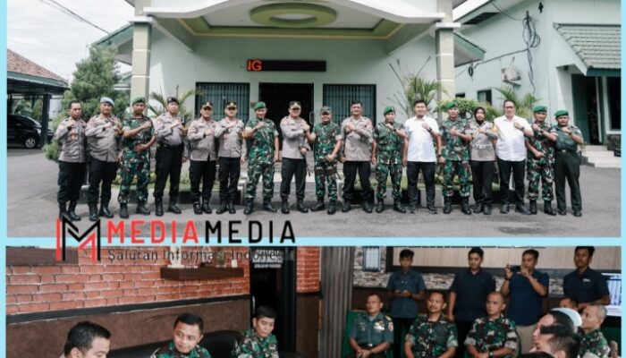 Perkuat Sinergitas, Kapolres Jombang Silaturahmi ke Dandim 0814 Jombang
