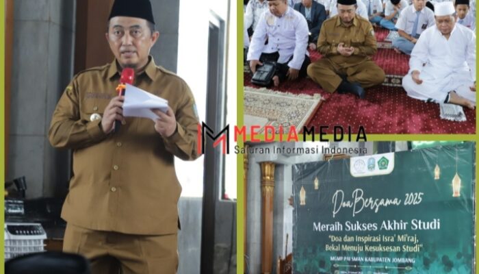 Doa Bersama, Siswa SMA Hadapi Akhir Studi di Hadiri Pj Bupati Jombang