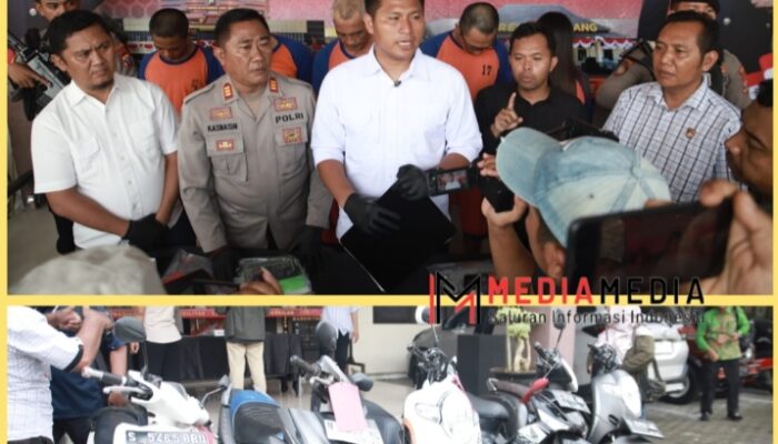 Polisi di Jombang Tangkap 5 Pelaku dan Amankan 5 Unit Sepeda Motor Hasil Curian