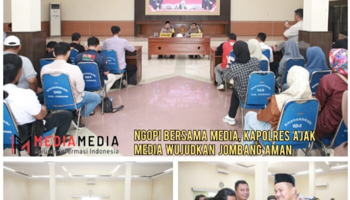 Ngopi Bersama Media, Kapolres Ajak Media Wujudkan Jombang Aman