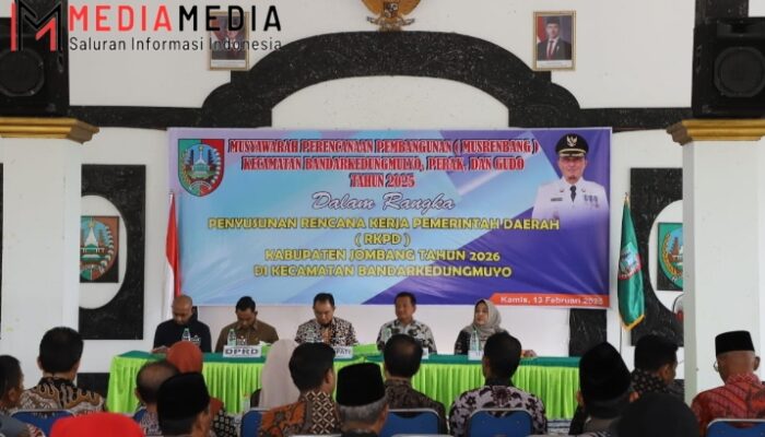 Musrenbang di Kecamatan Bandarkedungmulyo, Pj Bupati Jombang Ajak Sinergi Program Pusat dan Daerah