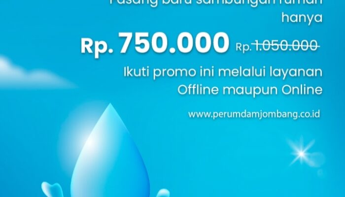 Perumdam Jombang Luncurkan Promo Pemasangan Peringati Hari Air Sedunia (HAD)