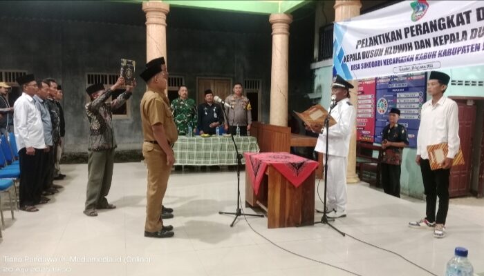 Sukoyo Kepala Desa Sukodadi Resmi Lantik Dua Kepala Dusun