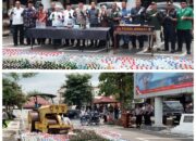 Jelang Ramadan 1447 H, Polres Jombang Hancurkan 12.310 Botol Miras Hasil Operasi