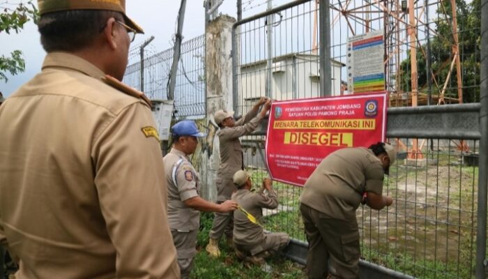 Pemkab Jombang Segel Tower BTS Tak Berizin, Baru 9 dari 314 Kantongi SLF