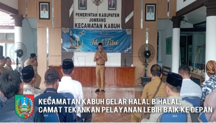 Kecamatan Kabuh Gelar Halal Bihalal, Camat Tekankan Pelayanan Lebih Baik ke Depan
