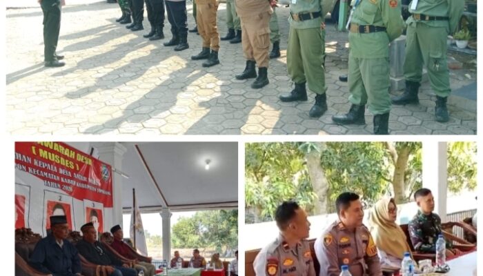 Pengamanan Ketat, Polsek Kabuh Kawal Jalannya Pemilihan KDAW Desa Pengampon
