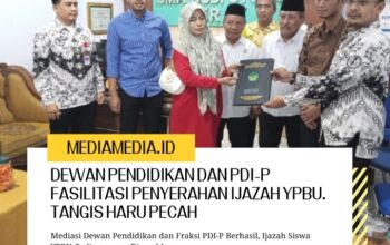 Dewan Pendidikan dan PDI-P Fasilitasi Penyerahan Ijazah YPBU. Tangis Haru Pecah