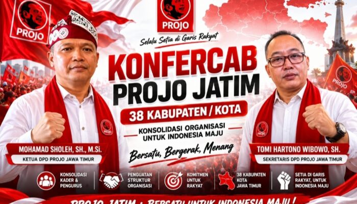 Projo Jawa Timur Matangkan Persiapan Konfercab di 38 Daerah, Fokus Perkuat Struktur Organisasi