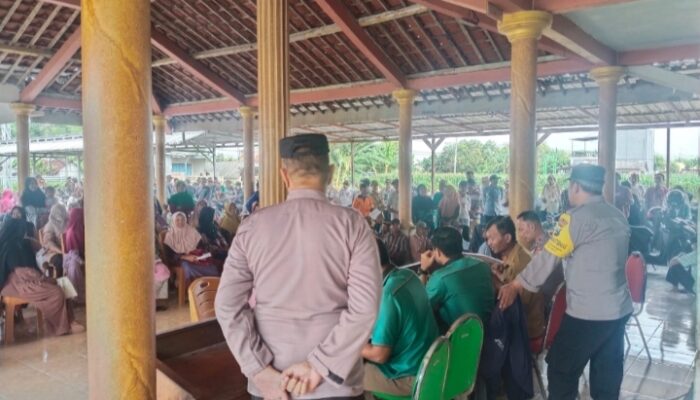 Polsek Kabuh Monitoring dan Amankan Penyaluran DBHCHT 2026 di Kecamatan Kabuh