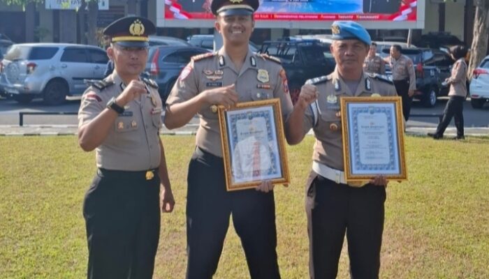 Polsek Kabuh Raih Dua Piagam Penghargaan dari Polres Jombang pada Hari Bhayangkara ke-80