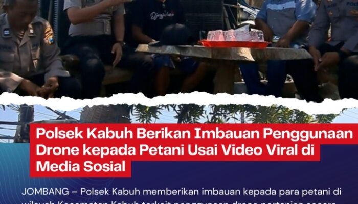 Polsek Kabuh Berikan Imbauan Penggunaan Drone kepada Petani Usai Video Viral di Media Sosial