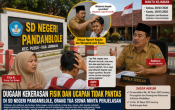 Orang Tua Siswa Tidak Terima Atas Dugaan Kekerasan Fisik Yang Dilakukan Kepala SDN Pandanblole