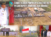 Camat Kabuh Pimpin Upacara HUT ke-81 RI, Pesan Bupati Jombang Jadi Amanat