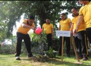 Green Policing, Polres Jombang Tanam Pohon Mangga, Alpukat dan Jambu di Taman Kebonrojo